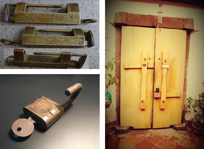 最早時期的銅鎖、鐵鎖 最早時期的銅鎖、鐵鎖